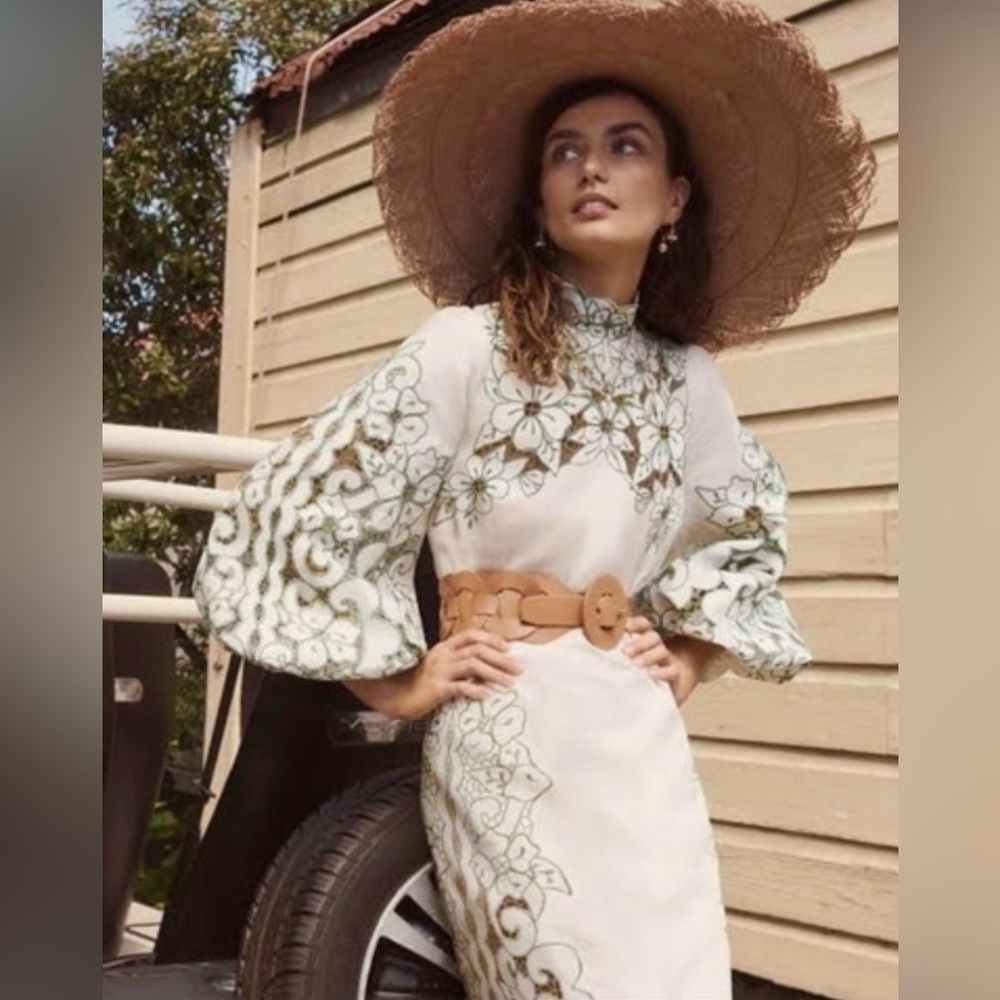 ZIMMERMANN TEDDY FLORAL MIDI DRESS - Picture 6 of 8